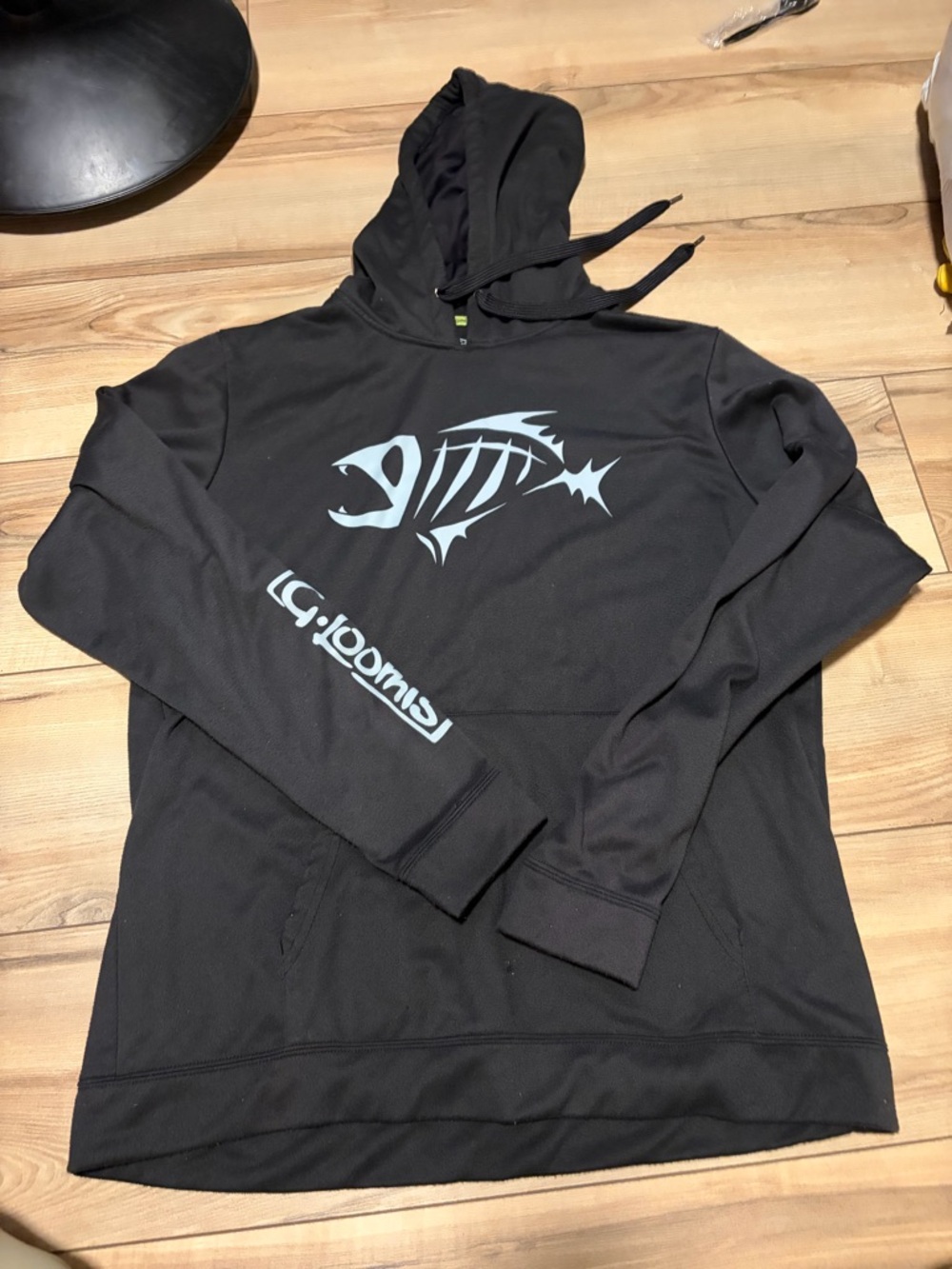 G. LOOMIS black hoodie sweatshirt Large